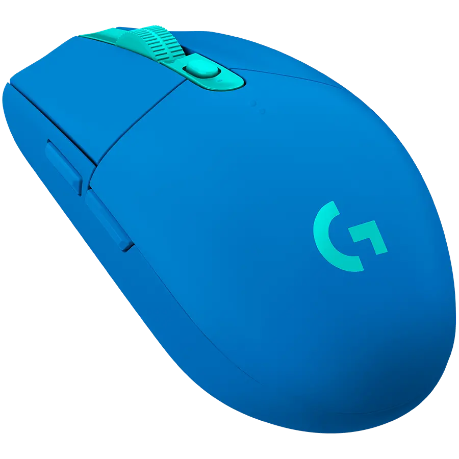 Mouse, Logitech G305 Wireless Mouse, Lightsync RGB, Lightspeed Wireless, HERO 12K DPI Sensor, 400 IPS, 6 butoane programabile, albastru - image 1