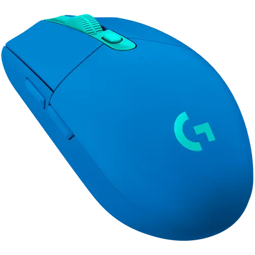 Mouse, Logitech G305 Wireless Mouse, Lightsync RGB, Lightspeed Wireless, HERO 12K DPI Sensor, 400 IPS, 6 butoane programabile, albastru - 2