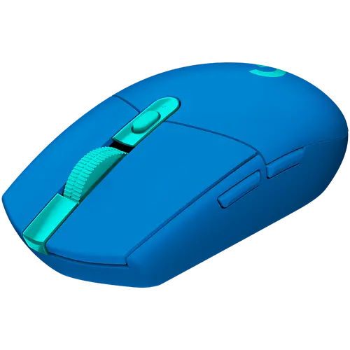 Mouse, Logitech G305 Wireless Mouse, Lightsync RGB, Lightspeed Wireless, HERO 12K DPI Sensor, 400 IPS, 6 butoane programabile, albastru - 3