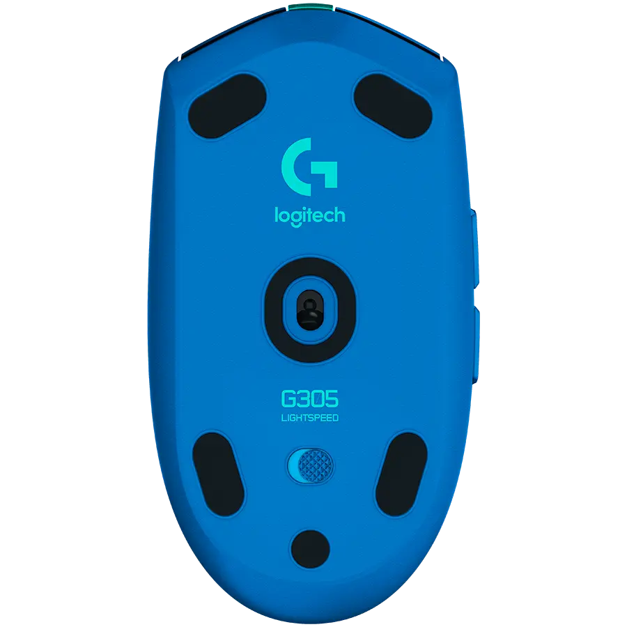 Mouse, Logitech G305 Wireless Mouse, Lightsync RGB, Lightspeed Wireless, HERO 12K DPI Sensor, 400 IPS, 6 butoane programabile, albastru - image 4