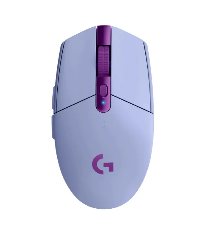 Мишка, Logitech G305 Wireless Mouse, Lightsync RGB, Lightspeed Wireless, HERO 12K DPI Sensor, 400 IPS, 6 Programmable Buttons, Lilac