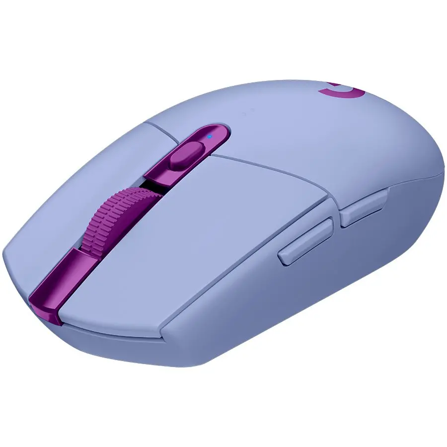 Ποντίκι, Logitech G305 Wireless Mouse, Lightsync RGB, Lightspeed Wireless, HERO 12K DPI Sensor, 400 IPS, 6 προγραμματιζόμενα κουμπιά, λιλά - image 1