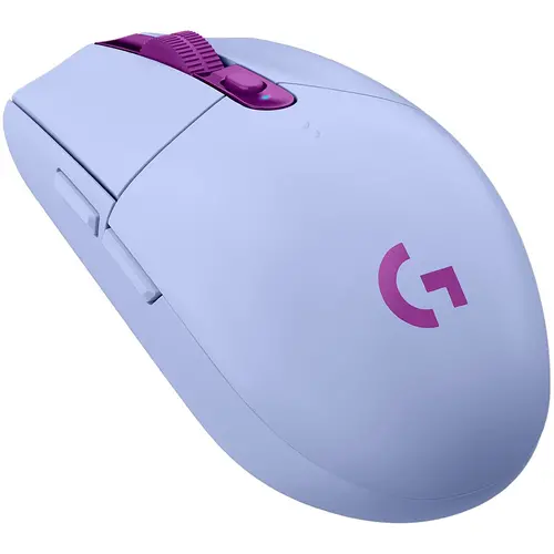 Mouse, Logitech G305 Wireless Mouse, Lightsync RGB, Lightspeed Wireless, HERO 12K DPI Sensor, 400 IPS, 6 butoane programabile, liliac - 3