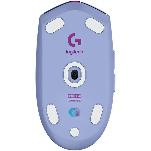 Mouse, Logitech G305 Wireless Mouse, Lightsync RGB, Lightspeed Wireless, HERO 12K DPI Sensor, 400 IPS, 6 butoane programabile, liliac - 4