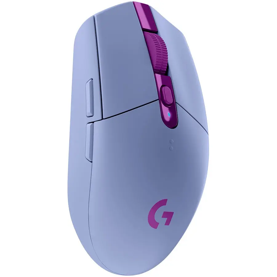 Mouse, Logitech G305 Wireless Mouse, Lightsync RGB, Lightspeed Wireless, HERO 12K DPI Sensor, 400 IPS, 6 butoane programabile, liliac - image 5