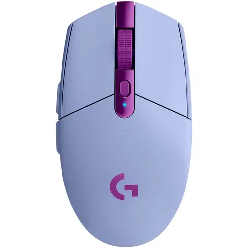 Mouse, Logitech G305 Wireless Mouse, Lightsync RGB, Lightspeed Wireless, HERO 12K DPI Sensor, 400 IPS, 6 butoane programabile, liliac - 1