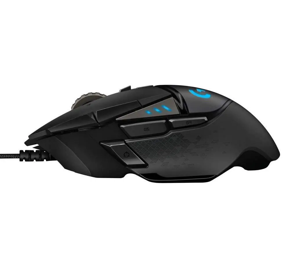 Ποντίκι, Logitech G502 Mouse, Lightsync RGB, HERO 25K DPI Sensor, 400 IPS, 5x3.6g προαιρετικά βάρη, 11 προγραμματιζόμενα κουμπιά, 114g, μαύρο - image 3