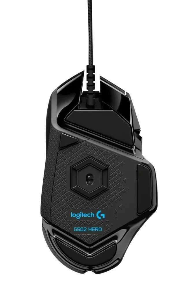 Mouse, Logitech G502 Mouse, Lightsync RGB, HERO 25K DPI Sensor, 400 IPS, 5x3.6g greutăți opționale, 11 butoane programabile, 114g, negru - image 4