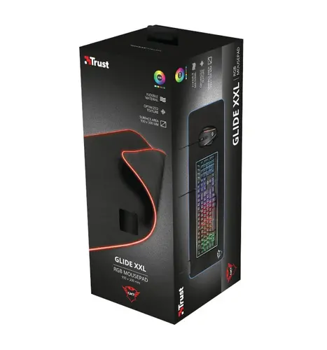 Mouse pad, TRUST GXT 764 Glide-Flex XXL RGB Mouse pad flexibil XXL - 5
