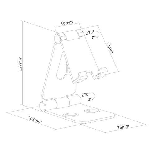 Стойка, Neomounts Phone Desk Stand (suited for phones up to 7") - image 6