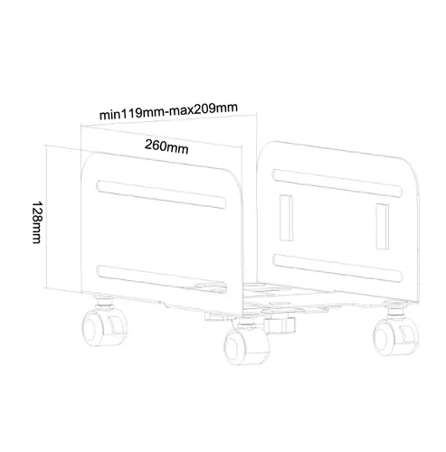 Стойка, Neomounts CPU Holder (mobile / width: 12-21 cm) - image 6