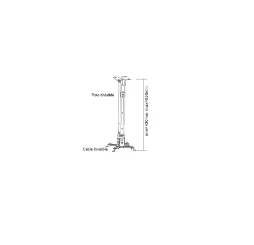 Βάση, Sunne Universal Ceiling Projector Bracket, μέγ. 20kg, extension - 2