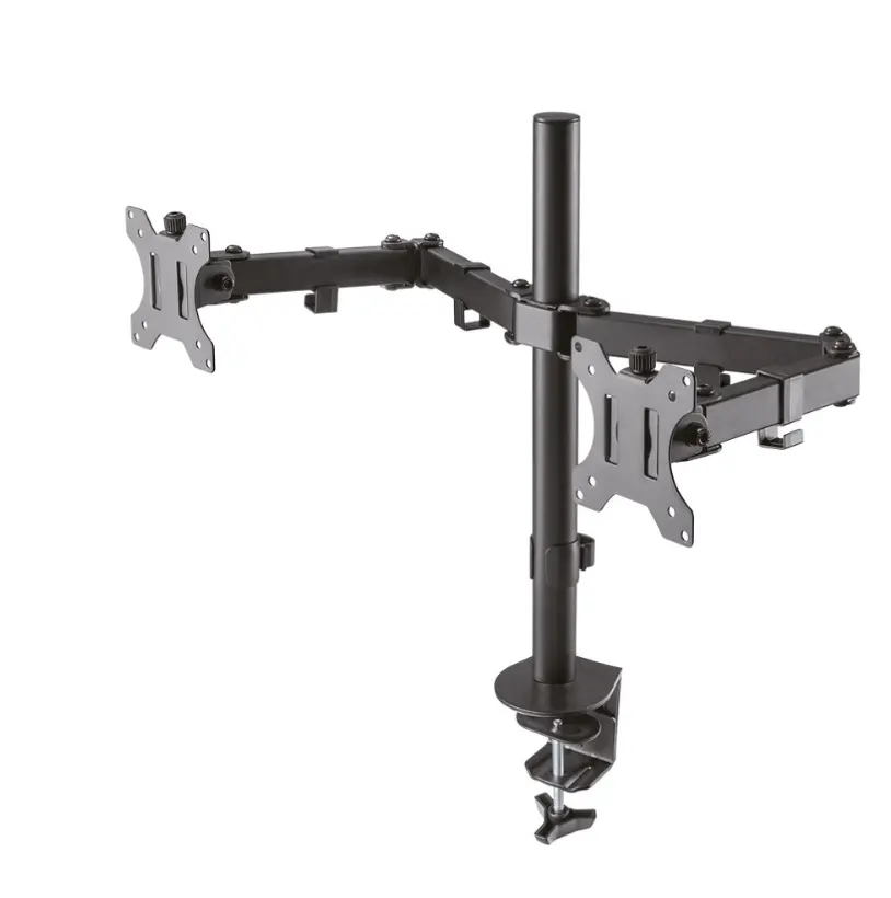 Suport, Neomounts Flat Screen Desk Mount (clamp/grommet) pentru 2 monitoare, 10"-32"