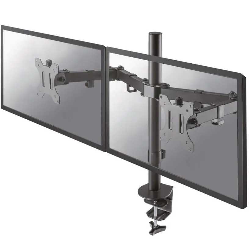 Suport, Neomounts Flat Screen Desk Mount (clamp/grommet) pentru 2 monitoare, 10"-32" - image 1