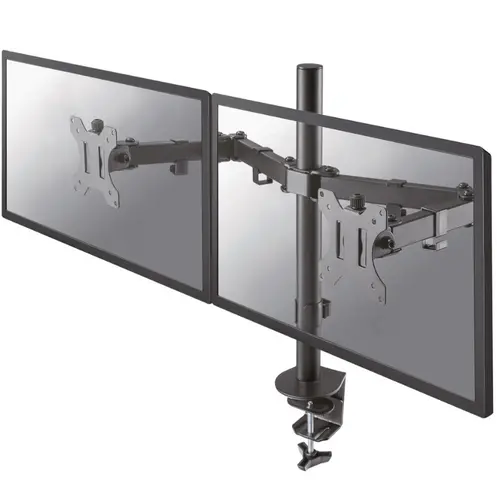 Suport, Neomounts Flat Screen Desk Mount (clamp/grommet) pentru 2 monitoare, 10"-32" - 2