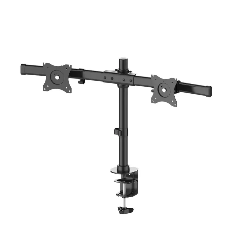 Suport, Neomounts Flat Screen Desk Mount (clamp/grommet) pentru 2 monitoare - Crossbar