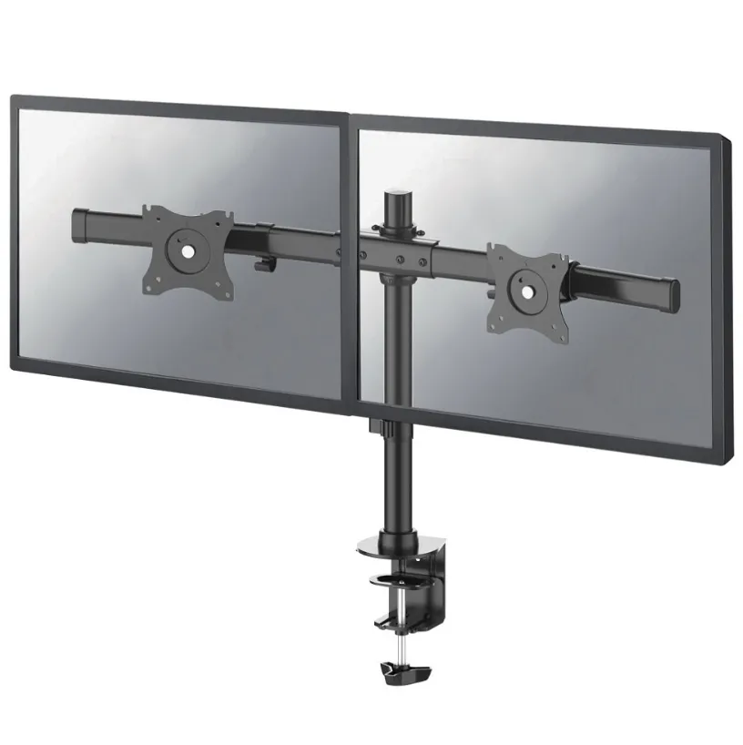 Стойка, Neomounts by NewStar Flat Screen Desk Mount (clamp/grommet) for 2 Monitor Screens - Crossbar - image 1