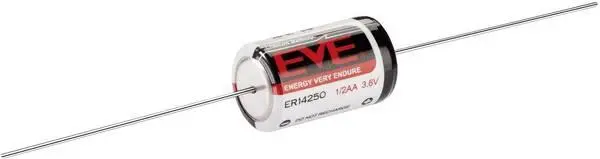 Литиево тионилхлоридна батерия EVE 3.6 V 1/2AA ER14250 /AX/ с накрайници жички EVE BATTERY