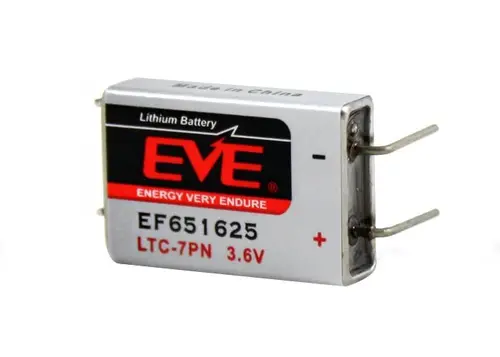 Baterie cu clorură de tionil și litiu LTC-7PN EP651625 industrială 3,6V 750mAh EVE BATTERY - 1