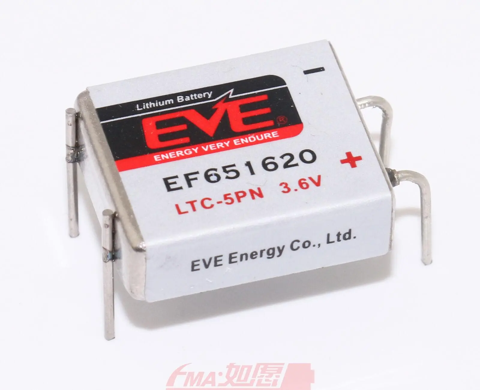 Baterie cu clorură de tionil și litiu LTC-5PN industrială 3,6V 550mAh EVE BATTERY