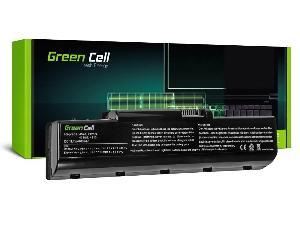 Μπαταρία για λάπτοπ GREEN CELL, Acer Aspire 4310/4520/4710/4920/4930G AS07A41/ASO7A42, 11.1V, 4400mAh