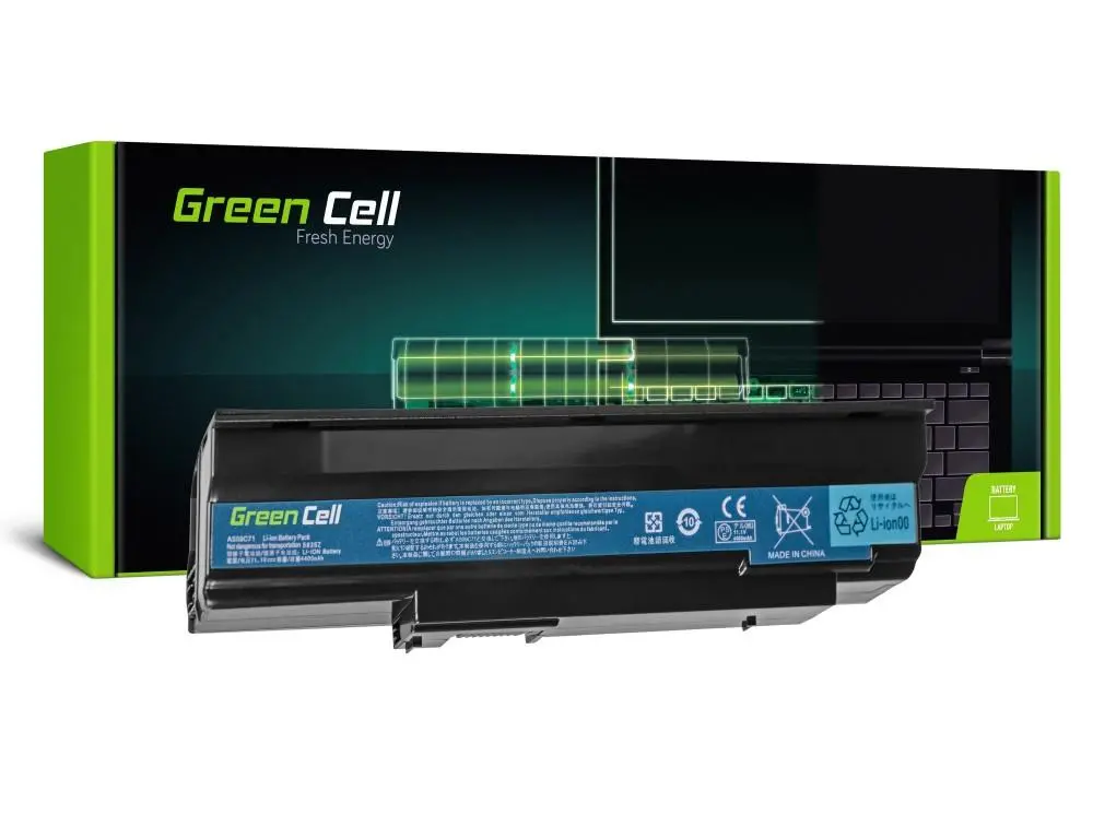 Батерия  за лаптоп GREEN CELL, Acer Acer Extensa 5235 5635 5635Z 5635G 5635ZG eMachines E528 E728, 11.1V, 4400mAh