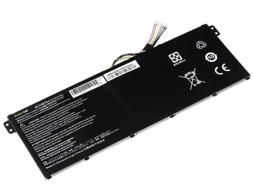 Батерия  за лаптоп GREEN CELL,  Acer Aspire E 11 ES1-111M ES1-131 E 15 ES1-512 Chromebook 11 CB3-111 13 CB5-311 AC14B3K, 11.4V, 2200mAh - image 1