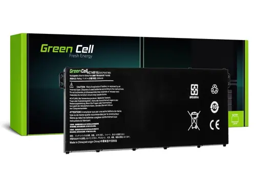 Батерия за лаптоп GREEN CELL, Acer Aspire E 11 ES1-111M ES1-131 E 15 ES1-512 Chromebook 11 CB3-111 13 CB5-311 AC14B3K, 11.4V, 2200mAh