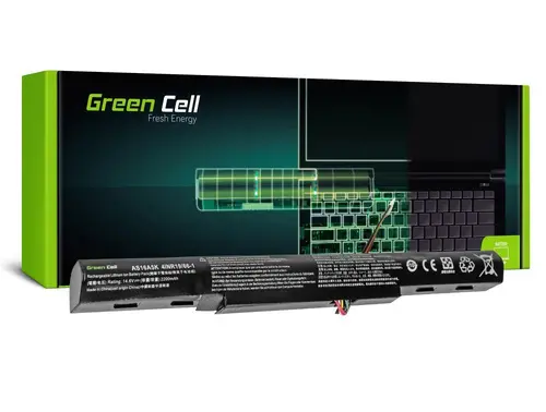 Baterie pentru laptop GREEN CELL, Acer Aspire E 15 E15 E5-575 E5-575G E 17 E17 E5-774 E5-774G AS16A5K, 14.8V, 2200mAh - 1