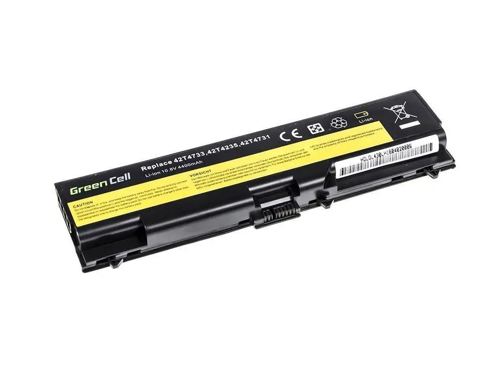 Baterie pentru laptop GREEN CELL, IBM Lenovo ThinkPad L430 L530 T430 T530 W530 42T4790, 10.8V, 4400mAh - image 1