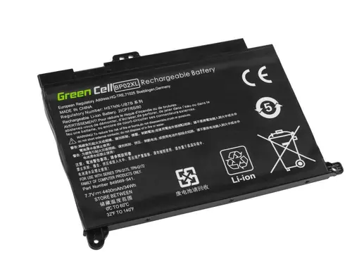 Батерия за лаптоп GREEN CELL BP02XL, HP Pavilion 15-AU, 15-AU051NW, 15-AU071NW, 15-AU102NW, 15-AU107NW, 15-AW, 15-AW010NW, 7.7V, 4400mAh - image 1