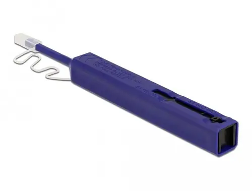 Почистващ инструмент DeLock 86840, За оптични конектори, 1.25 мм, Син - image 1
