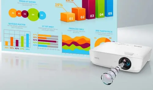 Видеопроектор BenQ MS536, DLP, SVGA, 4000 ANSI, 20 000:1, Бял - image 4