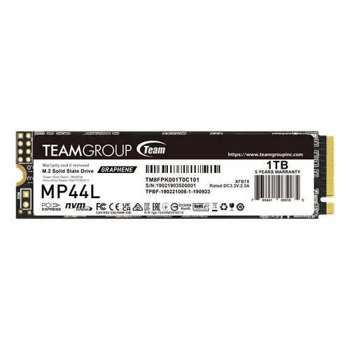 SSD Team Group MP44L, M.2 2280 NVMe, 1TB, PCI-e 4.0 x4