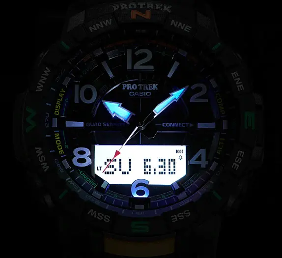Ceas de mână bărbătesc Casio Pro Trek Bluetooth Quad Sensor - PRT-B50-1ER - image 3