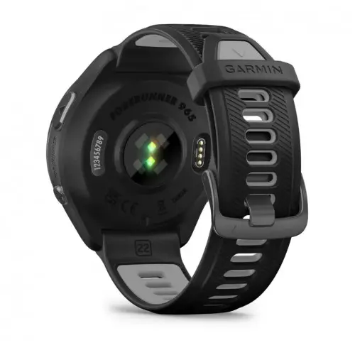 Garmin Forerunner® 965 - Carbon Grey DLC Titanium безел с Black корпус и Black/Powder Grey силиконова каишка 010-02809-10 - image 4