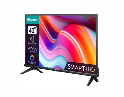 Телевизор, Hisense 40" A4K, Full HD 1920x1080, DLED, HDR, HLG, DTS HD, Smart TV, WiFi, WiFi Direct, 2xHDMI, 2xUSB, LAN, CI+, DVB-T2/C/S2, Black - image 1