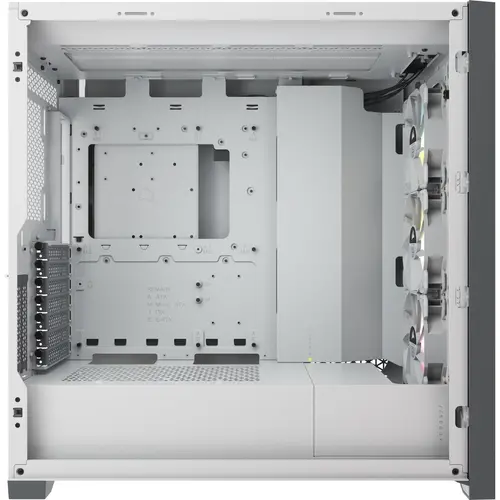 Кутия Corsair iCUE 5000X RGB Mid Tower, Tempered Glass, Бяла - image 3