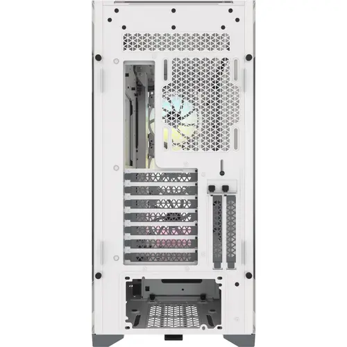 Кутия Corsair iCUE 5000X RGB Mid Tower, Tempered Glass, Бяла - image 6