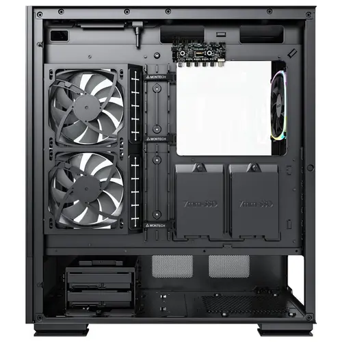 Кутия MONTECH SKY TWO ARGB, TG, Mid-Tower Черна - image 3