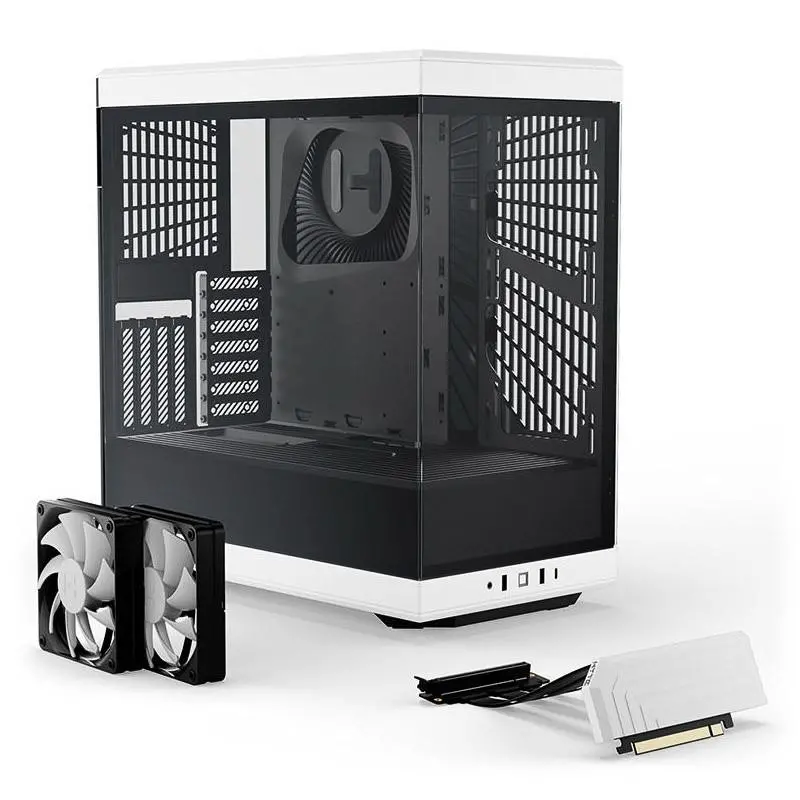 Κουτί υπολογιστή HYTE Y40 Tempered Glass, Mid-Tower, Λευκό και Μαύρο - image 1