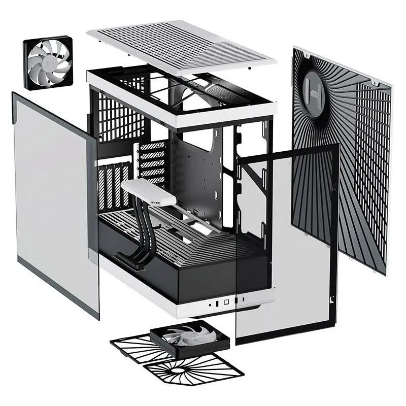 Carcasă HYTE Y40 Tempered Glass, Mid-Tower, Alb și Negru - image 6
