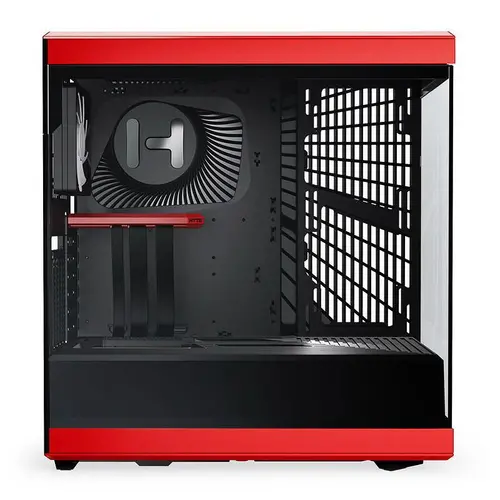 Кутия HYTE Y40 Tempered Glass, Mid-Tower, Червено и Черно - image 2