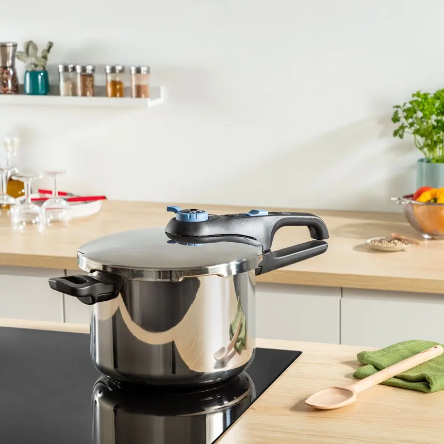 Χύτρα, Tefal P2584401, SECURE TRENDY 8L TEFAL AQUA BLU - image 2