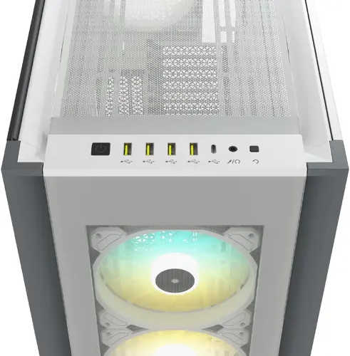 Кутия Corsair iCUE 7000X RGB Full Tower, Tempered Glass, Бяла - image 2