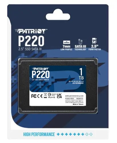 Твърд диск, Patriot P220 1TB SATA3 2.5 - image 4