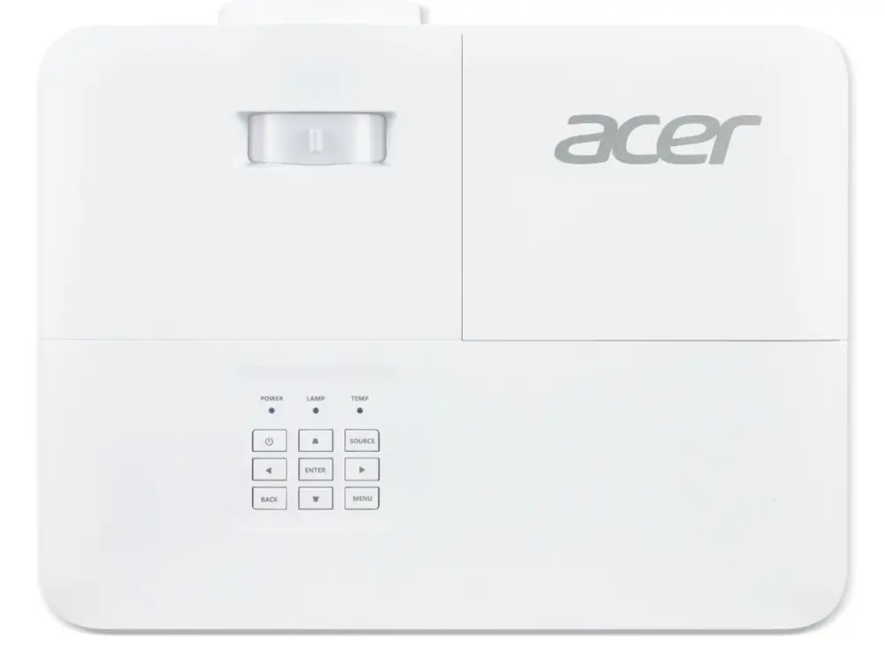 Мултимедиен проектор, Acer Projector X1528Ki, DLP, FHD (1920x1080), 5200 ANSI Lumens, 17 000:1, 1.1x, 3D ready, HDMI 1.4x2, USB 2.0 (Type A), DC Out (5V/1.5A, USB-A), RS232, RGB, Speaker 3W, Wireless dongle included, 2.9Kg, 2Y, White - image 3