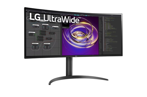 Монитор, LG 34WP85CP-B, 34" 21:9 Curved WQHD (3440x1440) IPS, 5ms, CR 1000:1, 300 cd/m2, HDR 10, DCI-P3 95%, AMD FreeSync, USB Type-C, HDMI, DisplayPort, Speaker 2ch 7w, PBP, Height Adjustable Stand,  Tilt , Black - image 2
