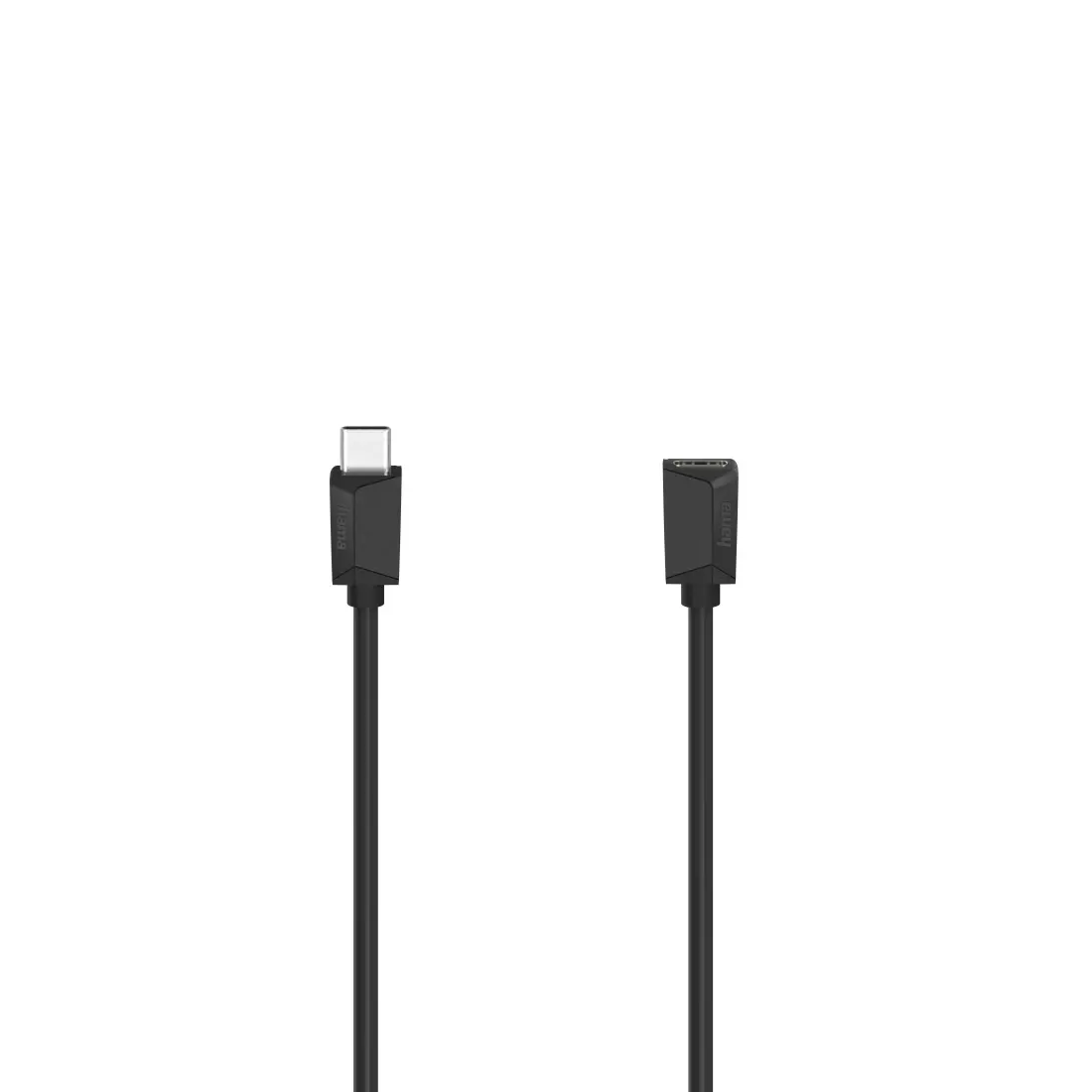 Καλώδιο προέκτασης, USB-C, 5 Gbit/s, USB-C θηλυκό - USB-C αρσενικό, 0.5 μ, USB 3.2 Gen1, Μαύρο