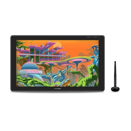 Tabletă grafică cu ecran HUION Kamvas 22, 21.5", 1920 x 1080, Negru - 1